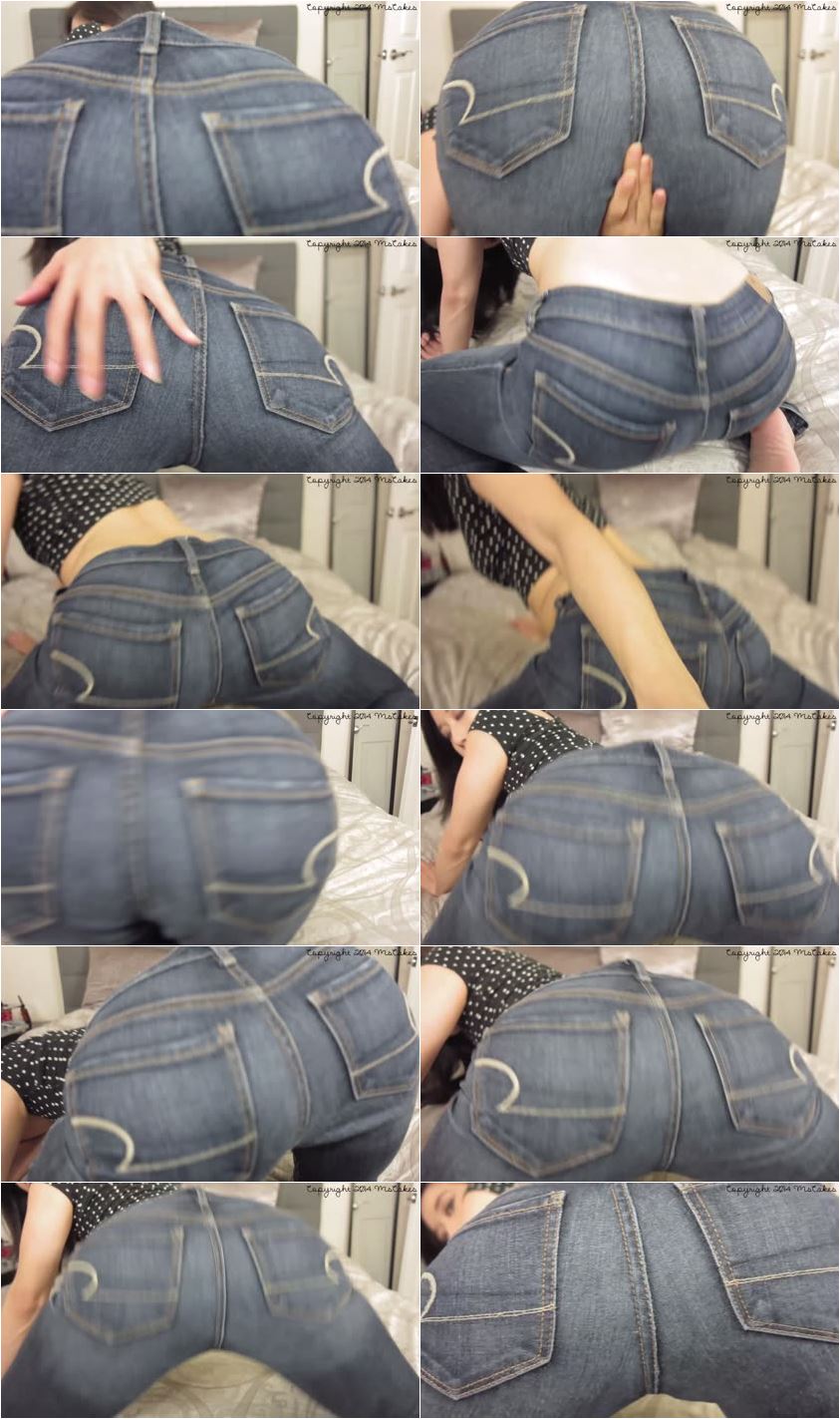 MsCakes Flaunting My Ass In Dark Blue Jeans Full HD