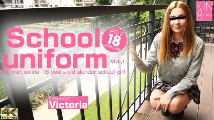 Cover 2 We met online 18 years old slender school girl VOL1(Victoria) - 4K Ultra HD/MP4